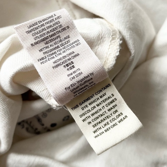 Free People Jumpsuit Women’s Large White Cotton Linen Blend Elaine Short Romper - Picture 6 of 9